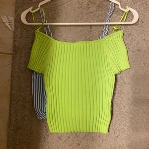 neón green stretchy top